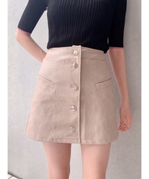 lilLilly | フロントボタンレザースカート(スカート)
