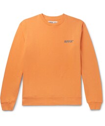 AFFIX Logo-Appliquéd Fleece-Back Cotton-Jersey Sweatshirt