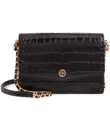 Tory Burch Robinson Embossed Leather Shoulder Bag