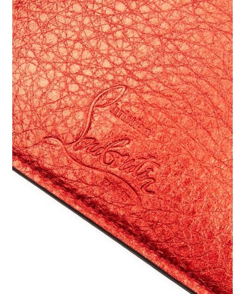 Christian Louboutin（クリスチャンルブタン）の「Christian Louboutin - M Kios Spike Embellished Leather Cardholder - Womens - Red（クラッチバッグ・レディース・Red・One Size）」の4枚目の写真