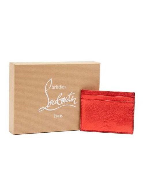 Christian Louboutin（クリスチャンルブタン）の「Christian Louboutin - M Kios Spike Embellished Leather Cardholder - Womens - Red（クラッチバッグ・レディース・Red・One Size）」の2枚目の写真