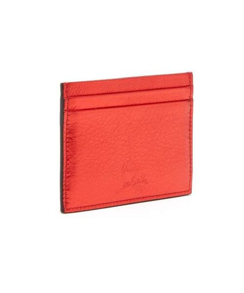 Christian Louboutin（クリスチャンルブタン）の「Christian Louboutin - M Kios Spike Embellished Leather Cardholder - Womens - Red（クラッチバッグ・レディース・Red・One Size）」の3枚目の写真