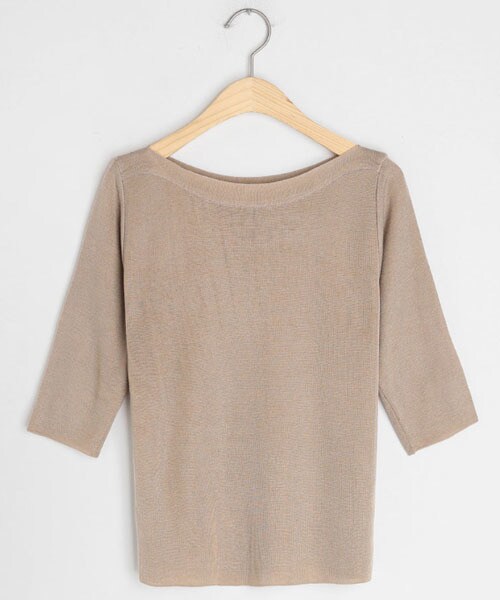 DHOLIC（ディーホリック）の「ボートネックニット（ニット/セーター・レディース・グリーン/ブラウン/ホワイト/ブラック/ベージュ・FREE）」の5枚目の写真