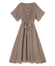 GRL | リボンベルト付きウエストシャーリングワンピース(ワンピース)