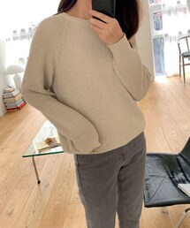 DHOLIC STYLE | [laurenhi] ラウンドラグランニット(ニット/セーター)