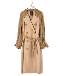 w closet | 2素材切替トレンチコート(ジャケット/アウター)