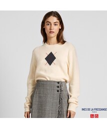 UNIQLO | アーガイルクルーネックセーター（長袖）(ニット/セーター)