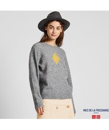 UNIQLO | アーガイルクルーネックセーター（長袖）(ニット/セーター)