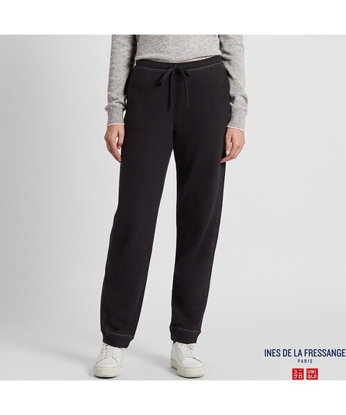 UNIQLO（ユニクロ）の「スウェットパンツ セットアップ可能（その他パンツ・レディース・NAVY 69/ORANGE 22/BLACK 09/NATURAL 30・XXL/3XL/L/XS/S/M/XL）」の2枚目の写真