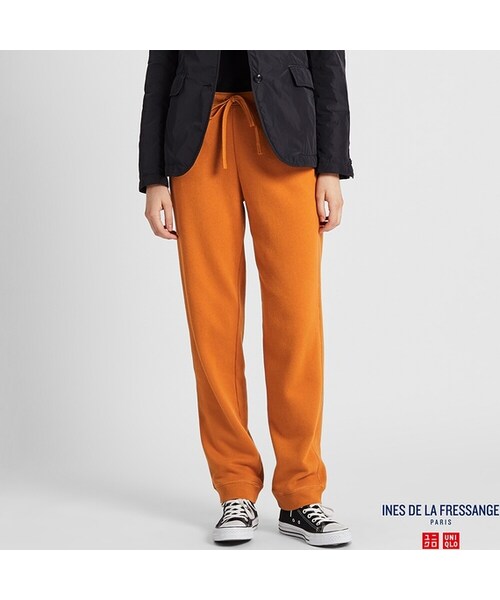 UNIQLO（ユニクロ）の「スウェットパンツ セットアップ可能（その他パンツ・レディース・NAVY 69/ORANGE 22/BLACK 09/NATURAL 30・XXL/3XL/L/XS/S/M/XL）」の4枚目の写真
