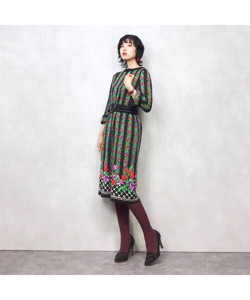 USED（ユーズド）の「TOKYO DORIAN flower dress-519-8（ワンピース