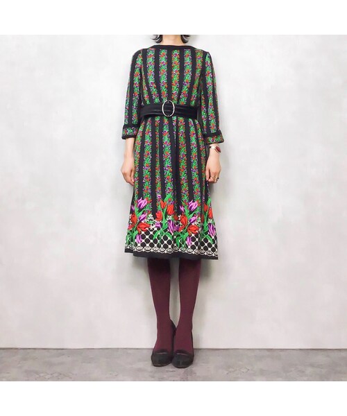 USED（ユーズド）の「TOKYO DORIAN flower dress-519-8（ワンピース