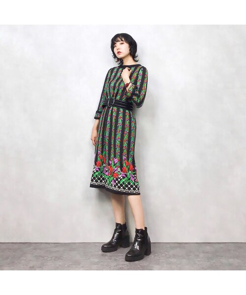 USED（ユーズド）の「TOKYO DORIAN flower dress-519-8（ワンピース