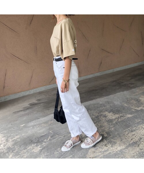 copine（コピン）の「再入荷！しっかり素材！ポケット付きバックロゴtシャツ (3color)【クリックポスト対象商品】（Tシャツ/カットソー・レディース・その他）」の8枚目の写真