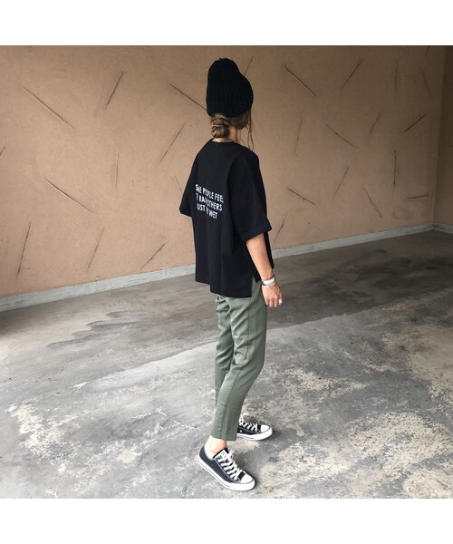 copine（コピン）の「再入荷！しっかり素材！ポケット付きバックロゴtシャツ (3color)【クリックポスト対象商品】（Tシャツ/カットソー・レディース・その他）」の10枚目の写真