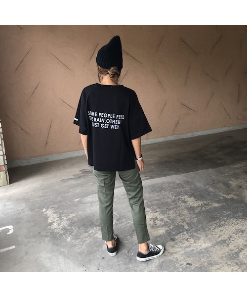 copine（コピン）の「再入荷！しっかり素材！ポケット付きバックロゴtシャツ (3color)【クリックポスト対象商品】（Tシャツ/カットソー・レディース・その他）」の12枚目の写真