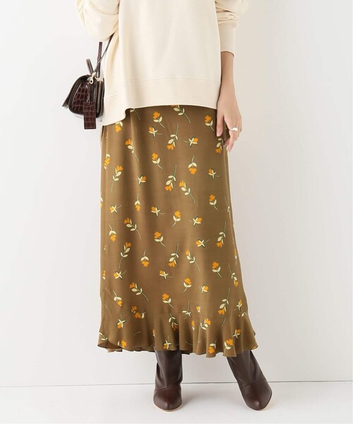 IENA（イエナ）の「デシンフラワーフリルヘムスカート◇（）」 - WEAR 