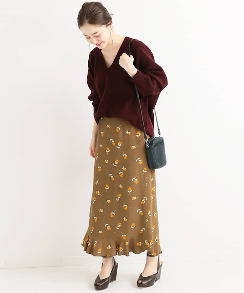 IENA（イエナ）の「デシンフラワーフリルヘムスカート◇（）」 - WEAR 