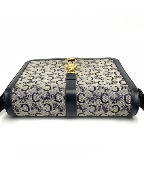 【CELINE】80/90s オールドセリーヌ ホースビット柄 シルクシャツ brand-td-store_00017920