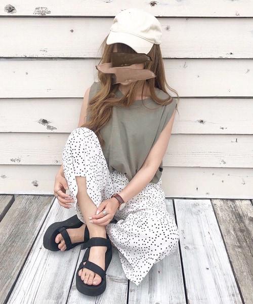 chocomee（チョコミー）の「ベーシックキャップ（キャップ・レディース・ホワイト/ブラック/ブラウン・FREE）」の4枚目の写真