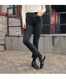 HOTPING | [CHOA]スリムストレートカットオフデニム(デニムパンツ)