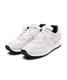 MR.OLIVE E.O.I / WATER PROOF LEATHER / ALL SHIRINK BRITISH TRAINER SNEAKERS