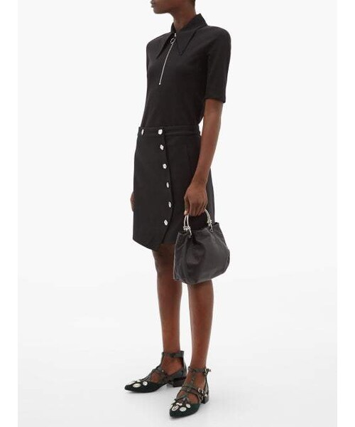 TOGA(トーガ)の「Toga - Studded Suede And Patent Leather Flats - Womens - Dark Green(シューズ・レディース・Green・35 Eu/it/35.5 Eu/it/36 Eu/it/36.5 Eu/it/37 Eu/it/37.5 Eu/it/38 Eu/it/38.5 Eu/it/39 Eu/it/39.5 Eu/it/40 Eu/it/40.5 Eu/it/41 Eu/it)」の5枚目の写真