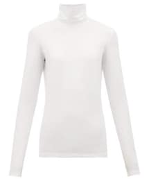 JIL SANDER | Jil Sander - Roll Neck Cotton Blend Top - Womens - White(トップス)