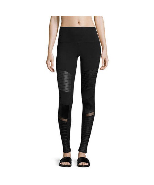 alo YOGA ハイウエスト MOTO レギンス Alo Yoga（アロヨガ）の「Alo Yoga Moto High-Waist Sport Leggings