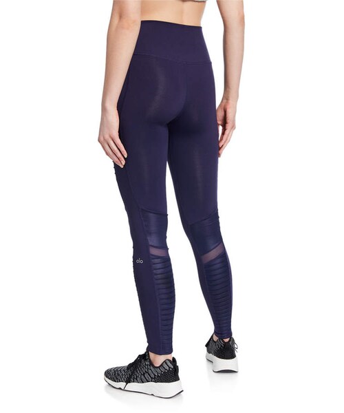 Alo Yoga（アロヨガ）の「Alo Yoga Moto High-Waist Sport Leggings