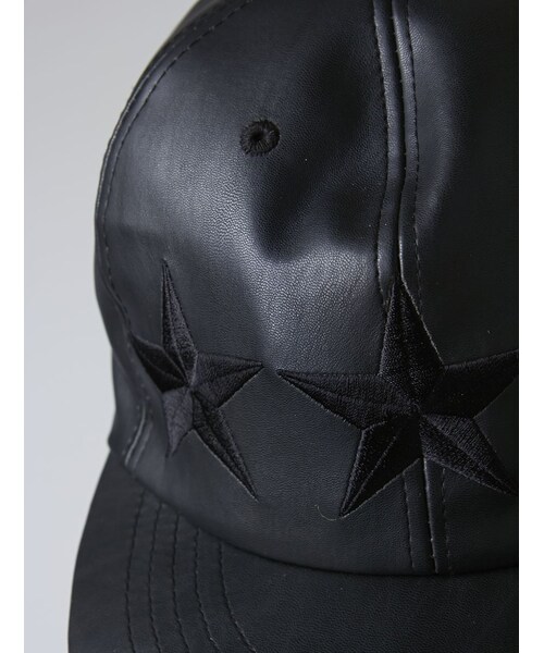 DANKE SCHON(ダンケシェーン)の「FレザースターCAP(ファッション雑貨・メンズ・BLACK/WHITE・F)」の9枚目の写真
