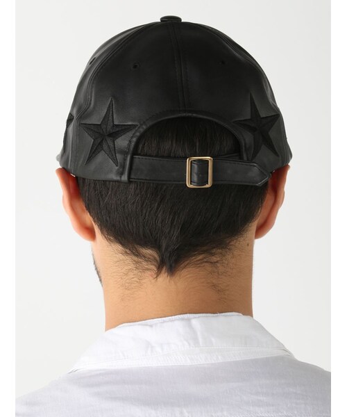 DANKE SCHON(ダンケシェーン)の「FレザースターCAP(ファッション雑貨・メンズ・BLACK/WHITE・F)」の7枚目の写真
