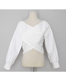 DHOLIC | クロスクロップドスウェット(スウェット)