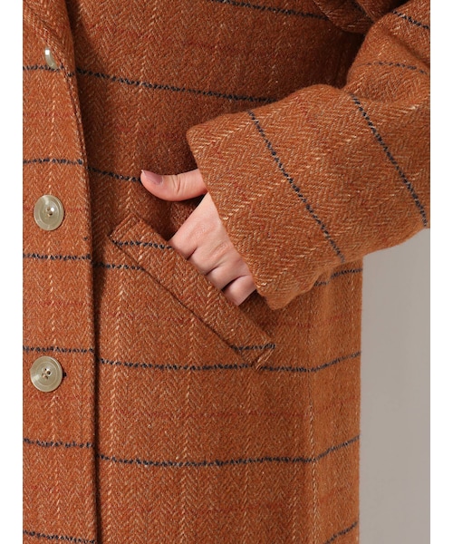 Ungrid（アングリッド）の「チェックロングコート（その他アウター・グレー/キャメル・M/S）」の16枚目の写真