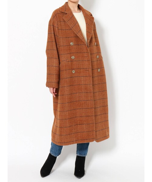 Ungrid（アングリッド）の「チェックロングコート（その他アウター・グレー/キャメル・M/S）」の22枚目の写真