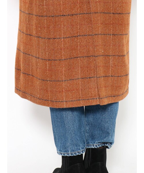 Ungrid（アングリッド）の「チェックロングコート（その他アウター・グレー/キャメル・M/S）」の19枚目の写真