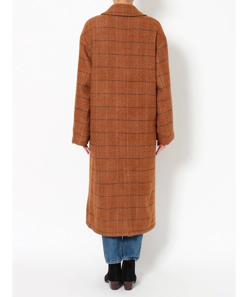 Ungrid（アングリッド）の「チェックロングコート（その他アウター・グレー/キャメル・M/S）」の13枚目の写真