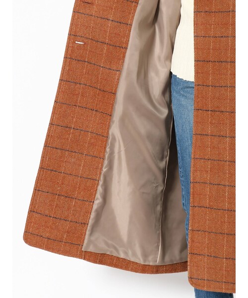 Ungrid（アングリッド）の「チェックロングコート（その他アウター・グレー/キャメル・M/S）」の17枚目の写真