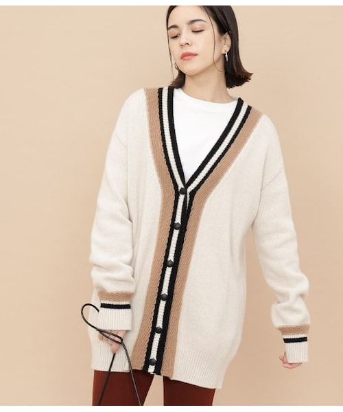 ADAM ET ROPE' SLUB NORDIC CARDIGAN Vintage Sweater