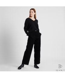 UNIQLO | 3DカシミヤVネックコクーンセーター（長袖）(ニット/セーター)
