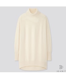 UNIQLO | 3Dカシミヤタートルネックチュニック（長袖）(ニット/セーター)