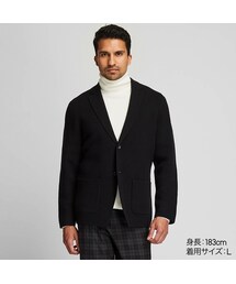 UNIQLO | ウールブレンドニットジャケット(その他アウター)