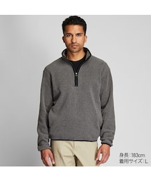 UNIQLO | フリースハーフジッププルオーバー（長袖）(その他アウター)