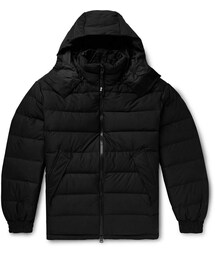 Y 3 Logo-Print Quilted Shell Hooded Down Jacket