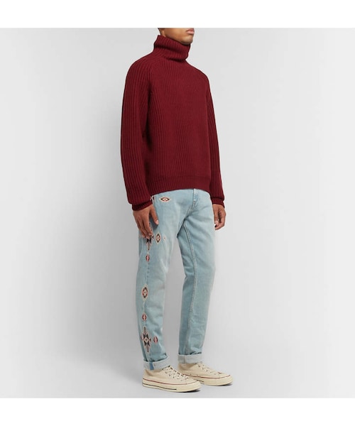 ISABEL MARANT(イザベルマラン)の「Isabel Marant Jasper Slim-Fit Embroidered Denim Jeans(デニムパンツ・メンズ・Blue・One Size/XXS/XS/S/M/L/XL/XXL/XXXL)」の5枚目の写真