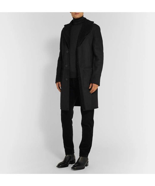 FENDI（フェンディ）の「Fendi Logo-Embroidered Leather Chelsea Boots（ブーツ・メンズ・Black・One Size）」の4枚目の写真