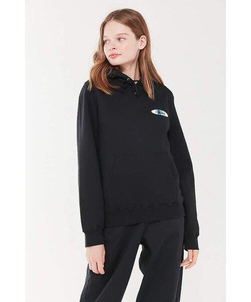 STUSSY(ステューシー)の「Stussy Two Bar Oval Logo Hoodie Sweatshirt(スウェット・レディース・Black・XS/S/M/L)」の3枚目の写真