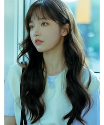 PINKAGE | 手植えフルウィッグ) レインパーマ ロングウェーブ (モースト素材)(ウィッグ)