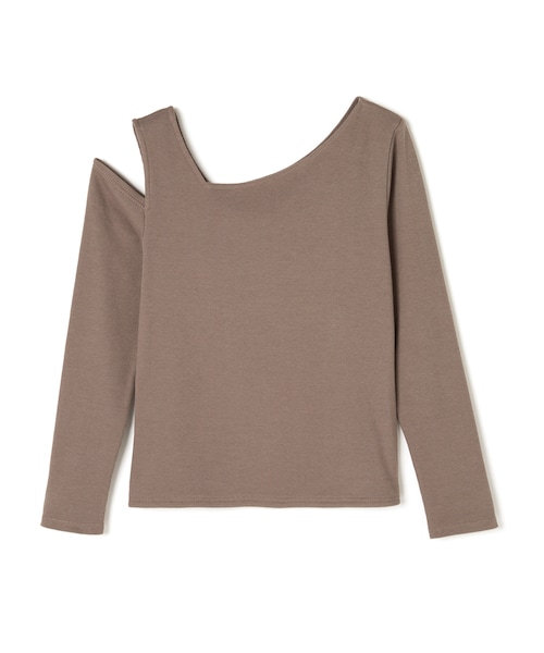 GRL(グレイル)の「ワンショルダートップス(Tシャツ/カットソー・レディース・モカ/ブラック・M)」の1枚目の写真