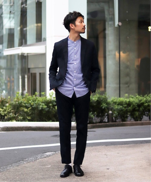 417 EDIFICE（フォーワンセブンエディフィス）の「ストレッチコットンライクファブリック 2B ジャケット（ジャケット/アウター・ベージュ/S/M/L/XL/在庫なし/残り1点）」の6枚目の写真